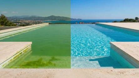 Soluciones contra el agua verde en la piscina: Ajustes de cloración ante temperaturas extremas
